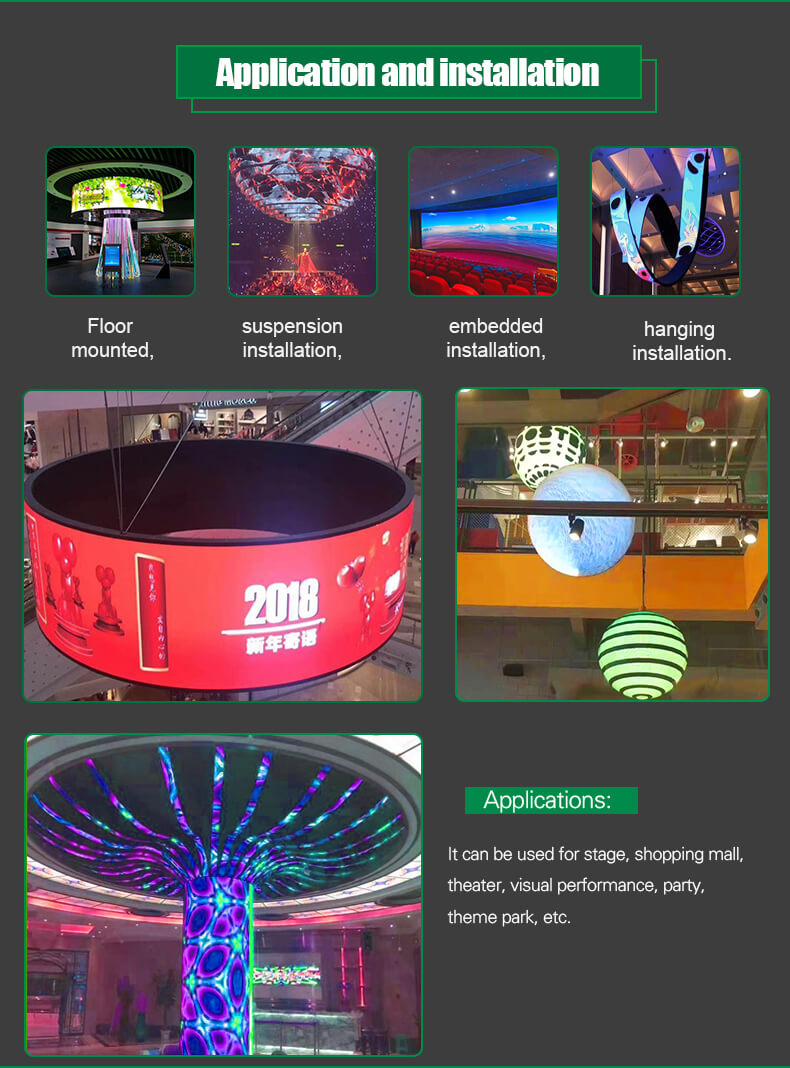 フレキシブルLEDスクリーンパネル