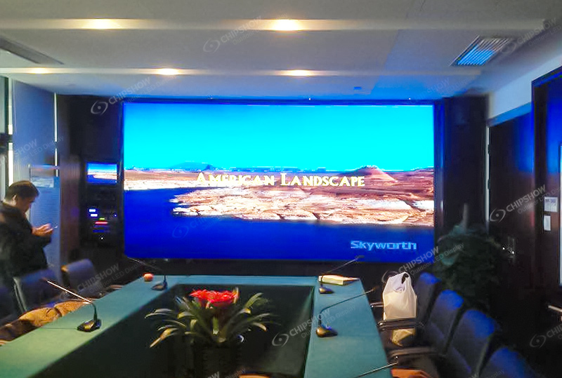 浙江省の某公共機関会議室向けP2.5高精細LEDディスプレイスクリーンプロジェクト