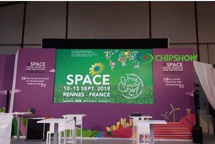 chipshowï½œhdc-lite-dレンタルディスプレイがフランスの動物繁殖国際セミナーで展示されました