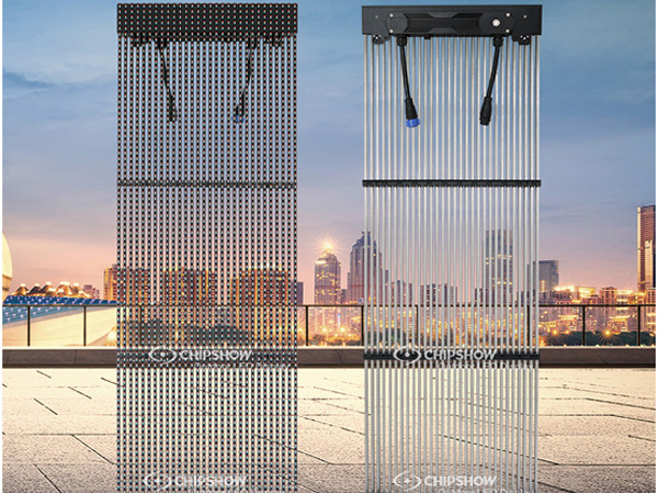 ビジネス向けの透明で通気性のある LED ディスプレイ