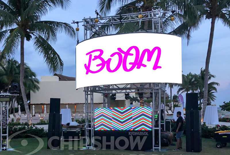 メキシコ P3.91 ステージレンタル画面