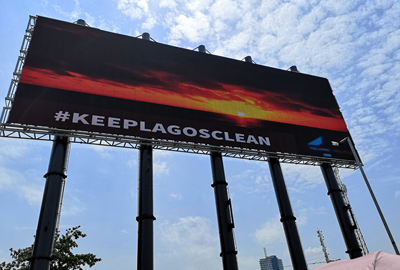 ナイジェリアc-vent屋外ポール設置